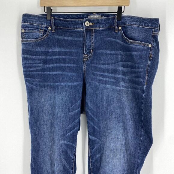 Torrid Jeans Straight Leg High Rise - Picture 2 of 8